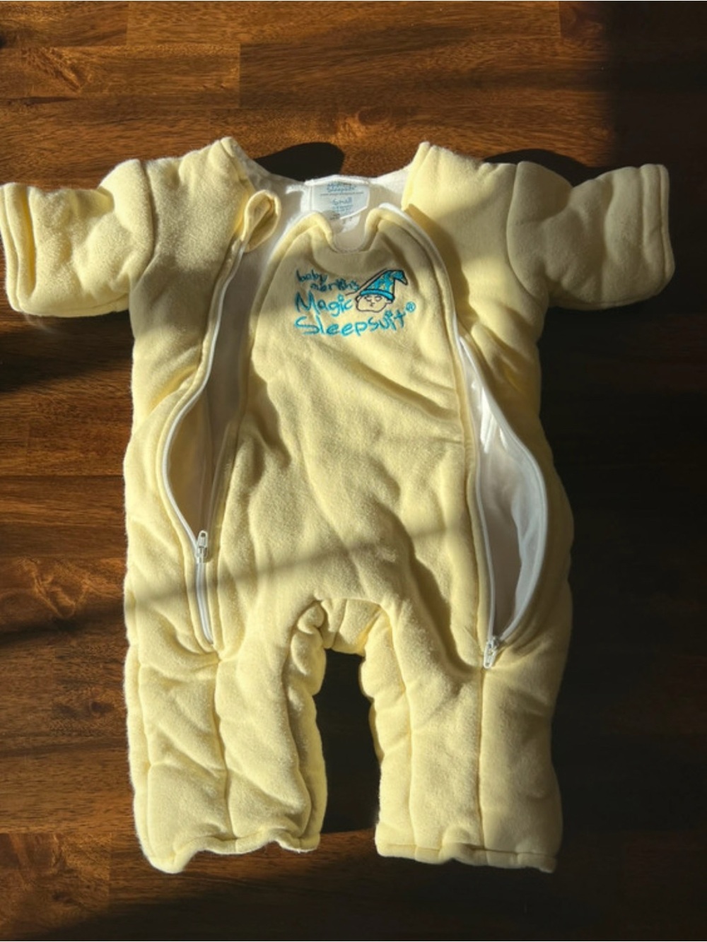 Baby Merlin Sleepsuit Cozy Yellow One-Piece